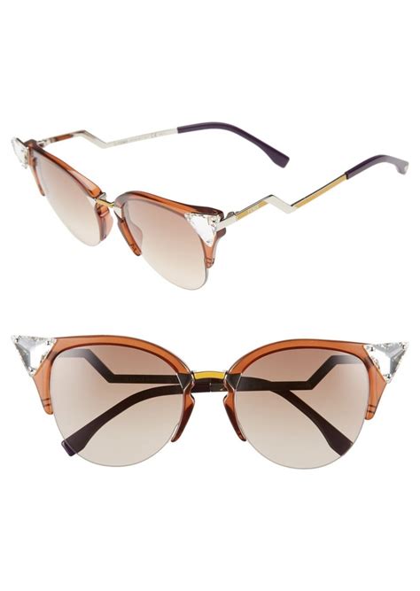 fendi cat eye sunglasses crystal